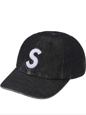 Supreme Cordura Denim S Logo 6-Panel Black
